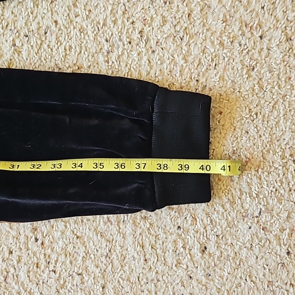 Gucci Dapper Dan Black Velvet Monogram Leather Tan Brown Pocket Sweatpants Track - Picture 9 of 12